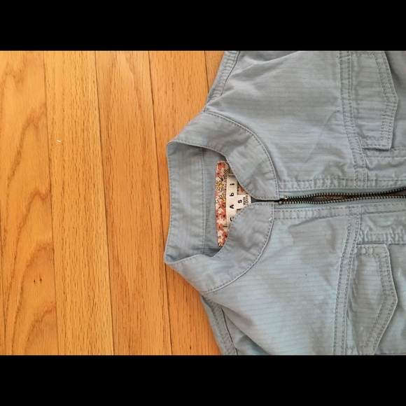 light blue moto jacket - Picture 3 of 8